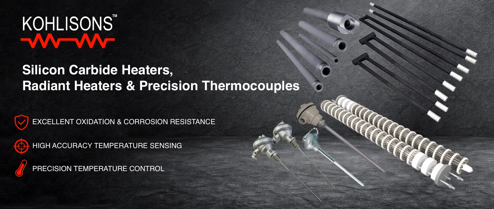 Silicon Carbide Heaters & Thermocouples